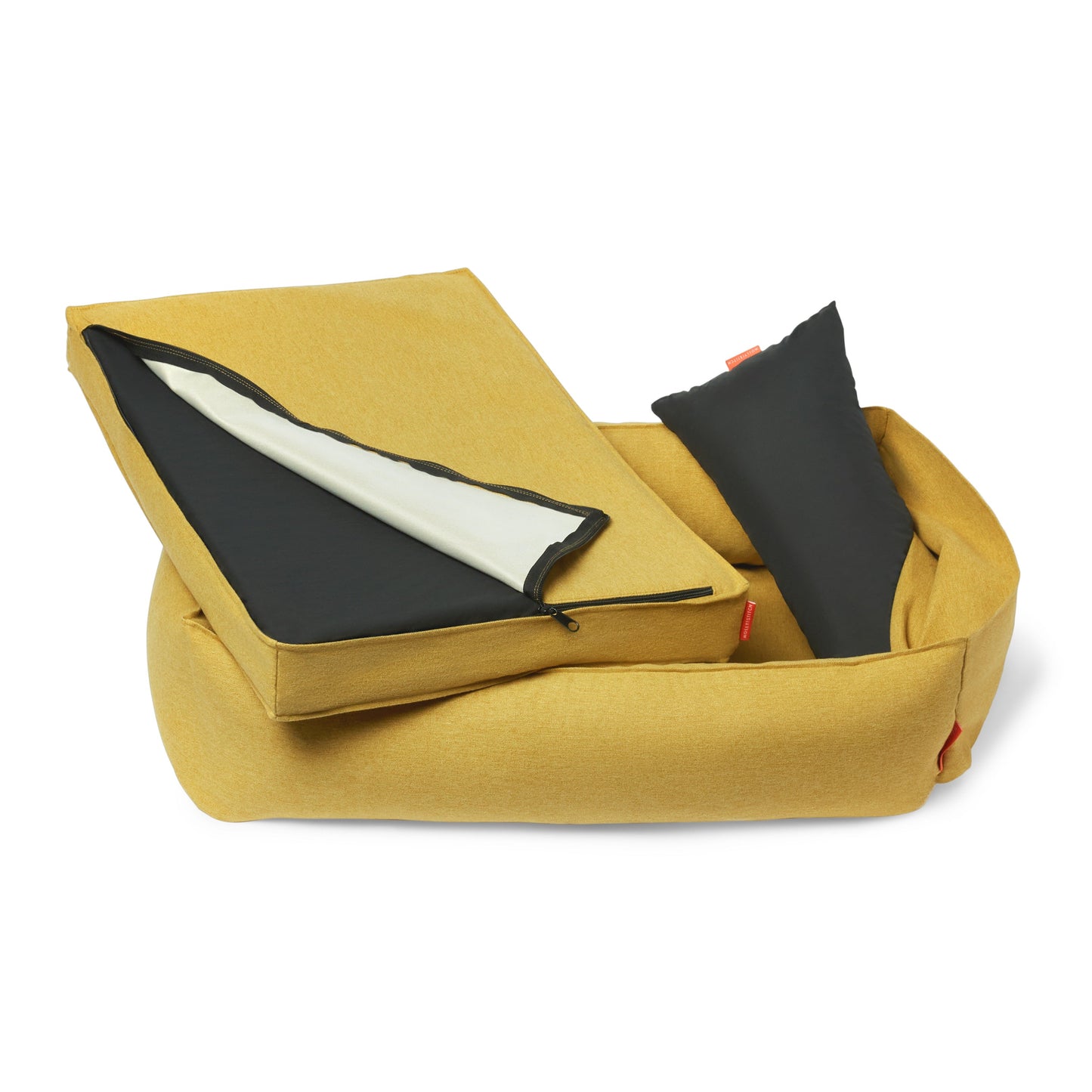 Alpine Dog Cushion - Mustard