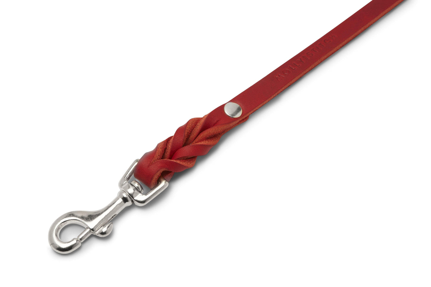 Butter Leather City Dog Leash - Chili Red - Molly and Stitch GmbH