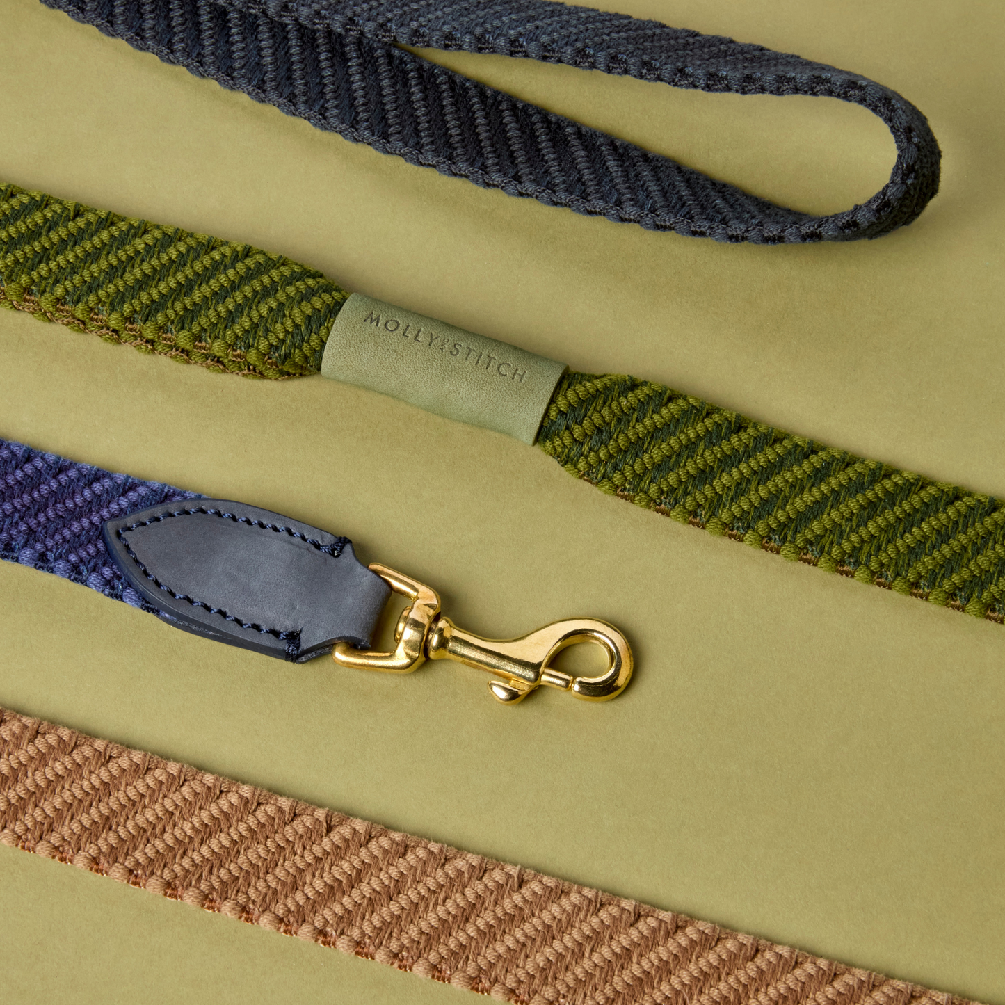 Serrana City Dog Leash - Moss