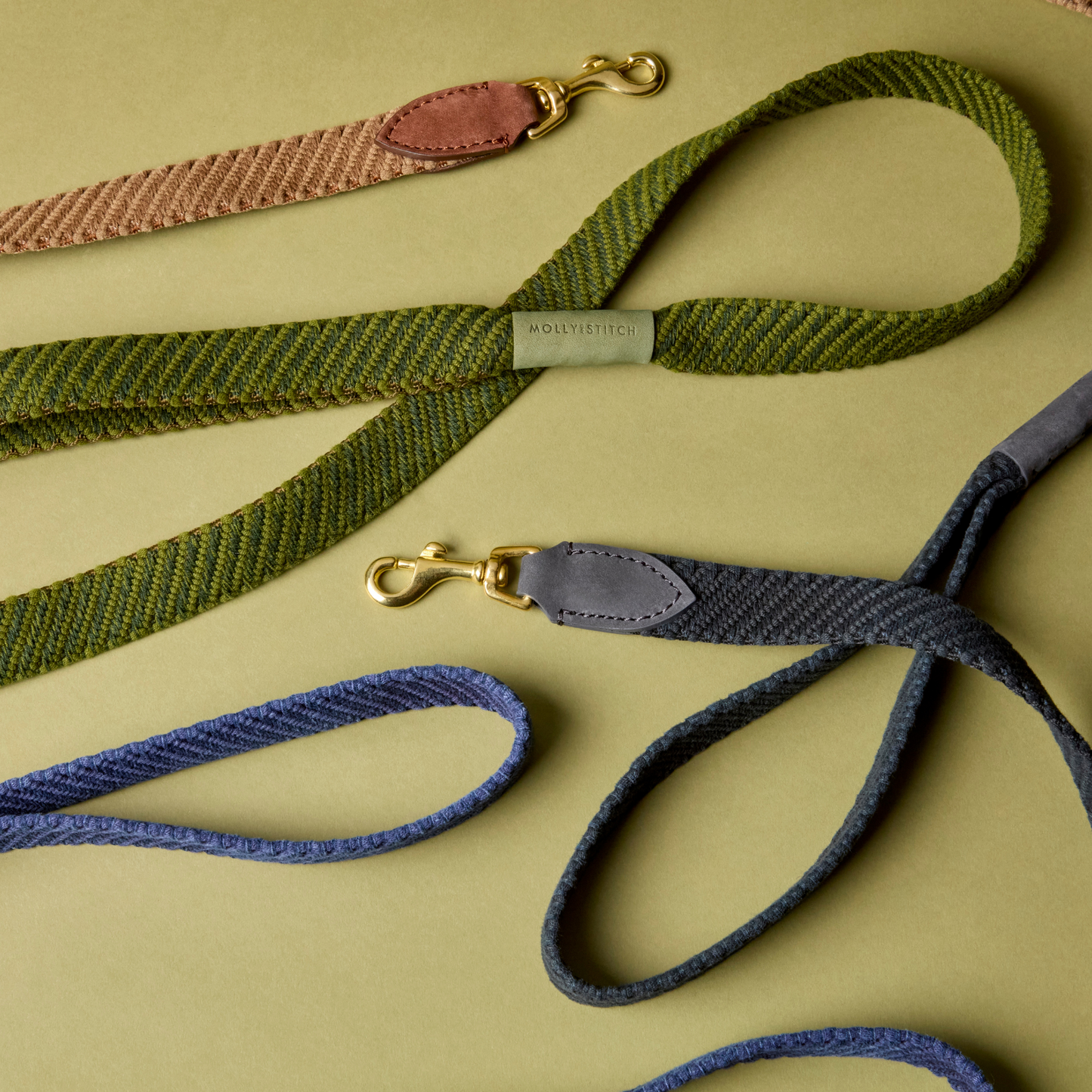 Serrana City Dog Leash - Moss