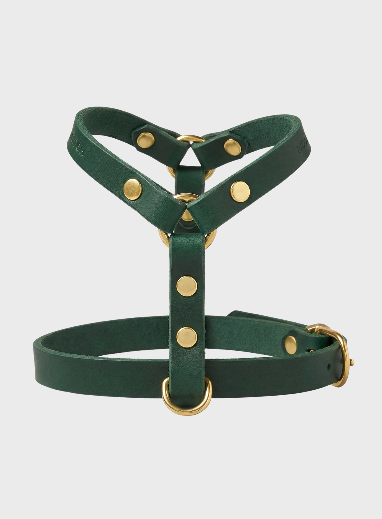 Butter Leather Y-Harness - Forest Green