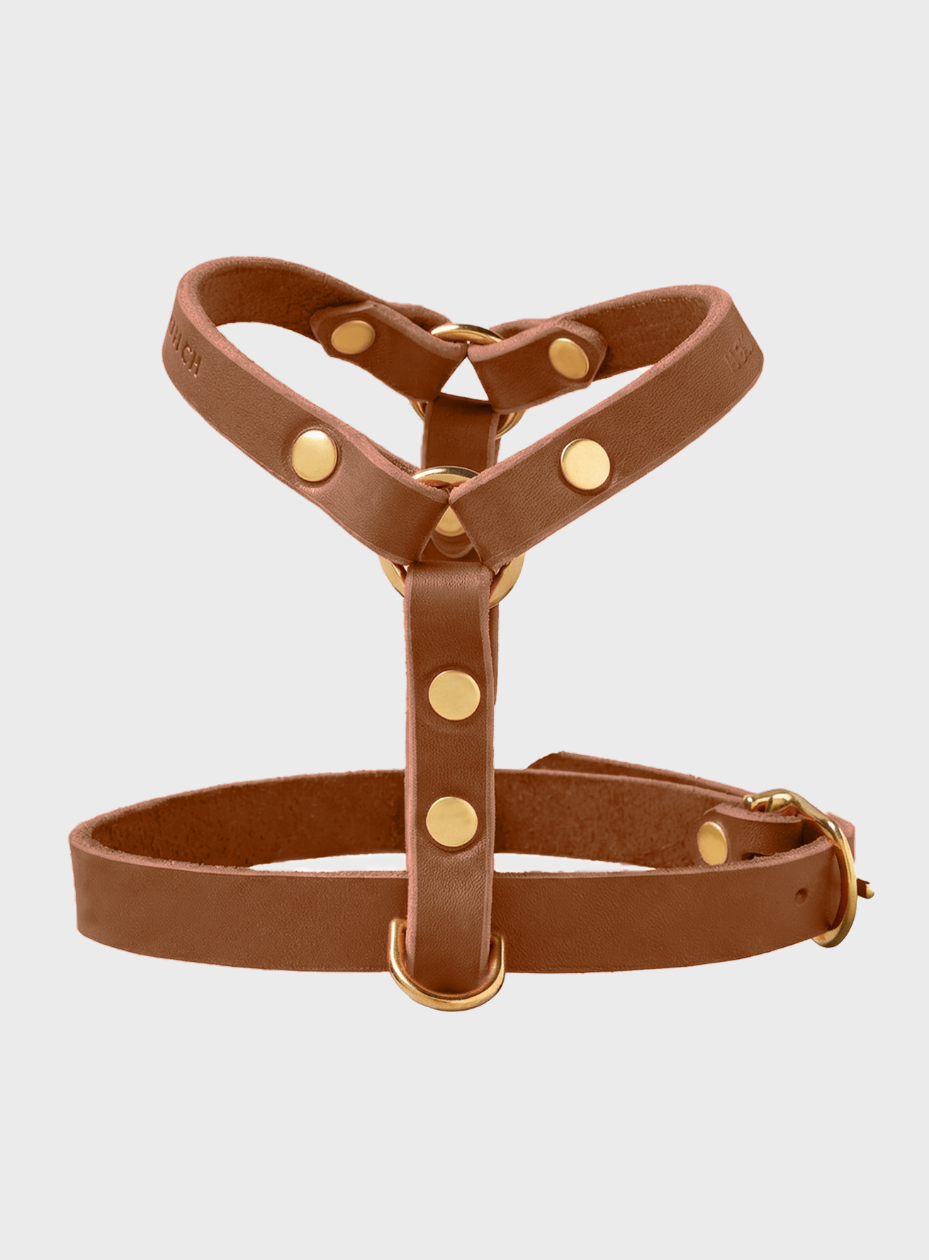 Butter Leder Y-Hundegeschirr - Sahara