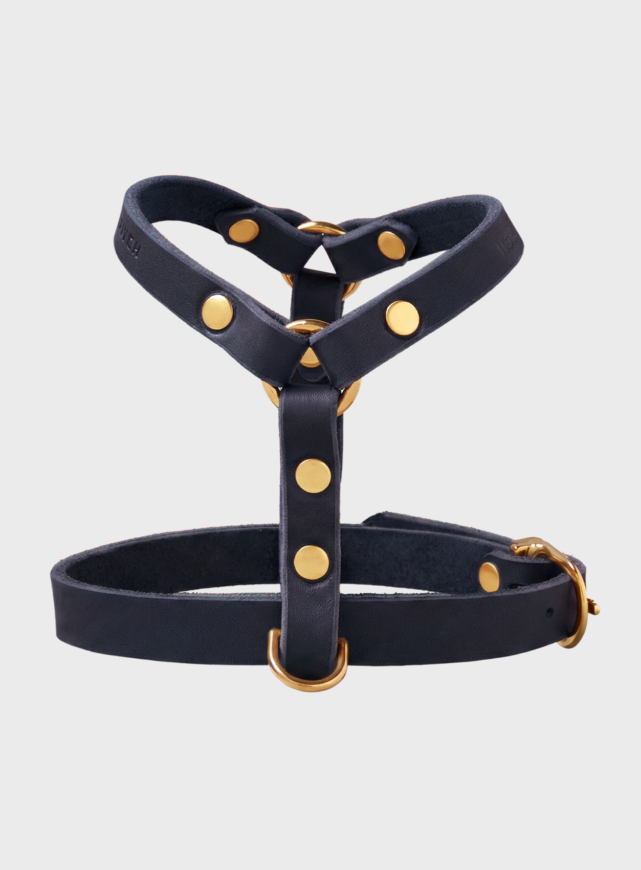 Butter Leather Y-Harness - Navy