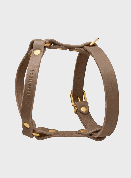 Butter Leather Y-Harness - Taupe